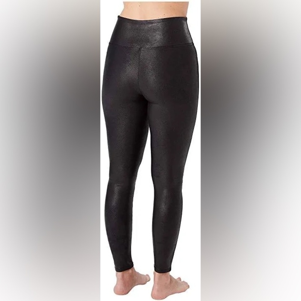 Spanx Faux Leather Leggings Black Size S Petite | Shaping High Waist - Picture 3 of 7